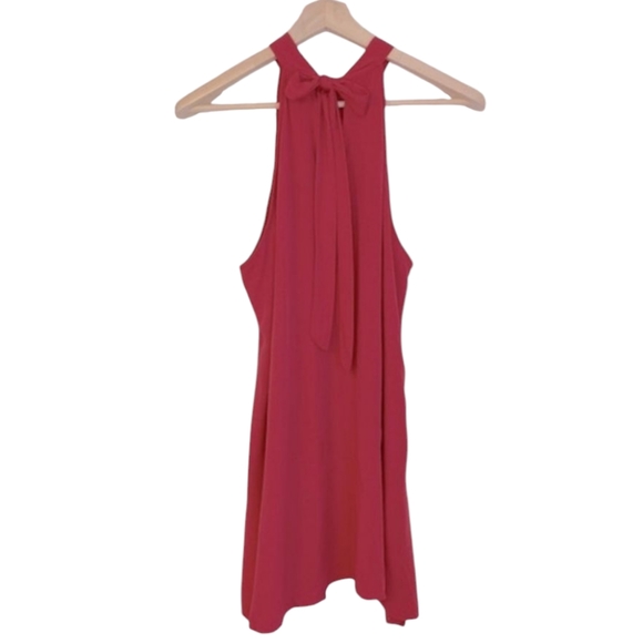 NWOT | SHEIN Tie Back Halterneck Shift Dress - Picture 3 of 8